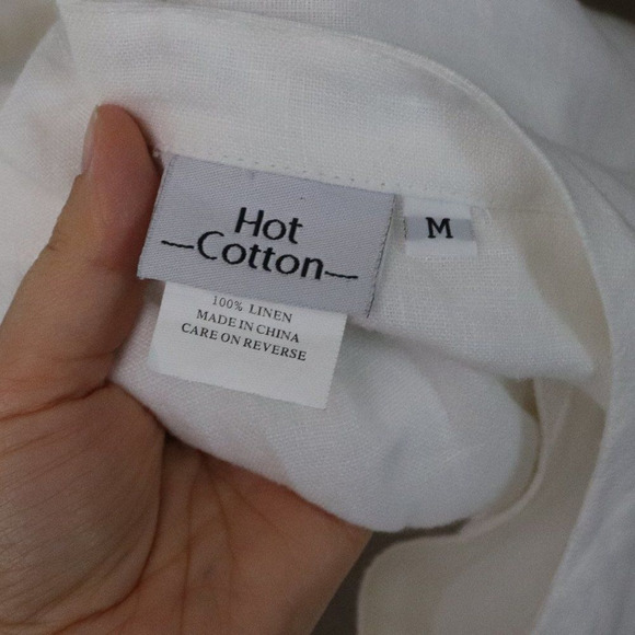 Hot Cotton | 100% Linen Unstructured Blouse - Picture 5 of 6